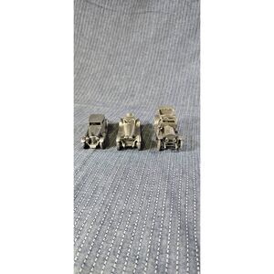 Three Danbury Mint Pewter Cars